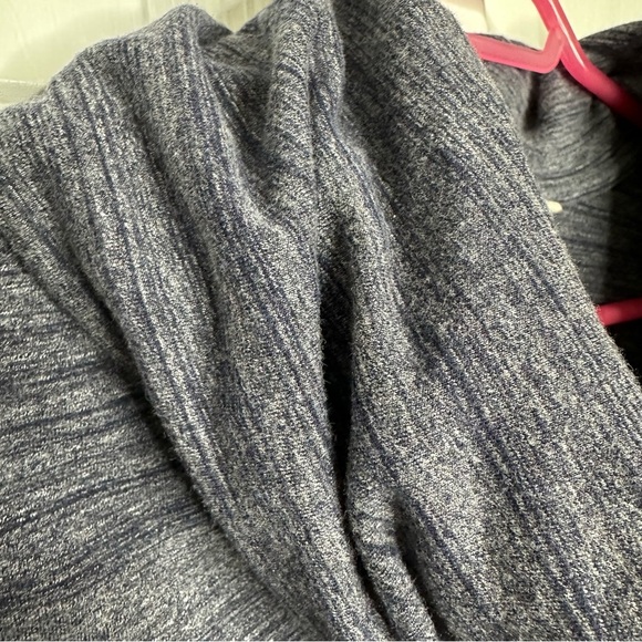 Merona Sweater Cowl Neck Blue & White Marled Size Medium - Picture 4 of 16